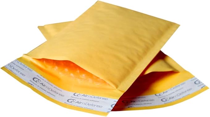 25/250/500/1000/2000/5000 pcs #0 6.5x10 Kraft Bubble Mailers Padded Envelopes - Image 3