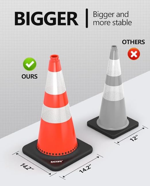 BATTIFE Traffic Cones 28 Inch - Image 5