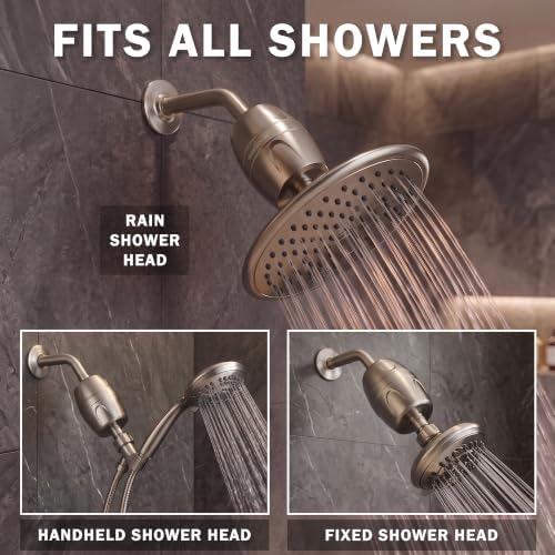 Aqua Elegante Chlorine Shower Water Filter - Brushed Nickel - Image 4