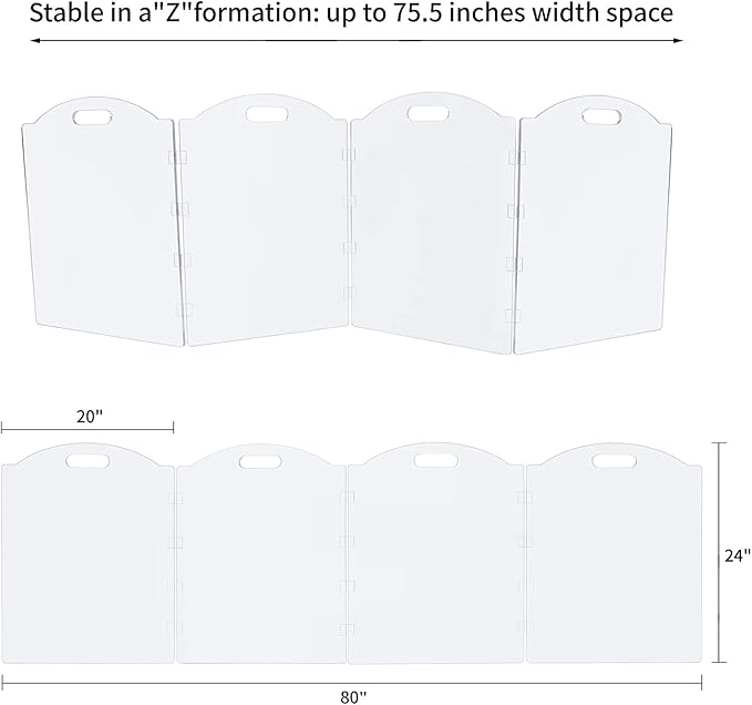 Clear Acrylic Freestanding Dog Gates - Image 3