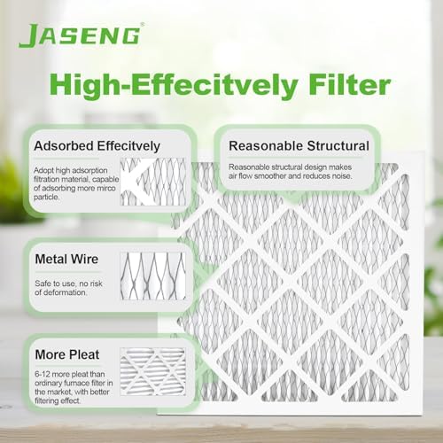 10x20x1 MERV 8 Air Filter, 4-Pack for Furnace HVAC - Image 4
