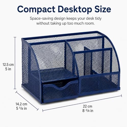 Exerz Desk Organizer/Mesh Desk Tidy/Pen Holder/Multifunctional Organizer EX348 - Image 2