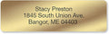 Personalized Return Address Labels, Roll of 125 Gold Foil Self-Adhesive Labels by ColorfulImages