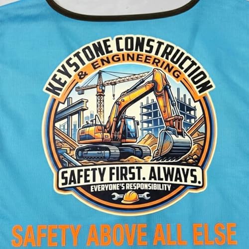 Luminous Safety Vest Customize Logo Outdoor Work Vest with Luminous Hi-Vis Reflective Strips (4XL, Blue) - Image 6