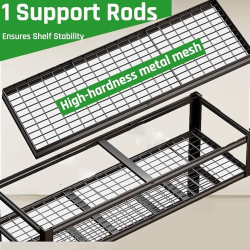 68" Wide Garage Shelving Unit, 68" W x 18" D x 78" H, 5 Tier Heavy Duty Garage Storage Shelves, Industrial Adjustable Shelves for Basement Warehouse, Commercial Shelving, 2 Pack - Image 5