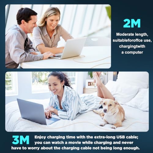 USB C to USB C Cable 6FT+10FT 2Pack 60W iPhone 17 16 15 Charger Cord Long Type C to C Cable Fast Charging for Apple iPhone 17 16 15/Pro/Pro Max/Plus/iPad Pro Air/MacBook/Air/Mini/Samsung Galaxy-Orange - Image 7