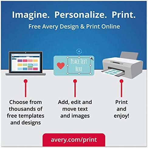 Avery® Printable Round Labels, Sure Feed® Technology, Glossy White Labels, 2" Diameter, Permanent Adhesive, Laser/Inkjet, 120 Total (22807) - Image 6