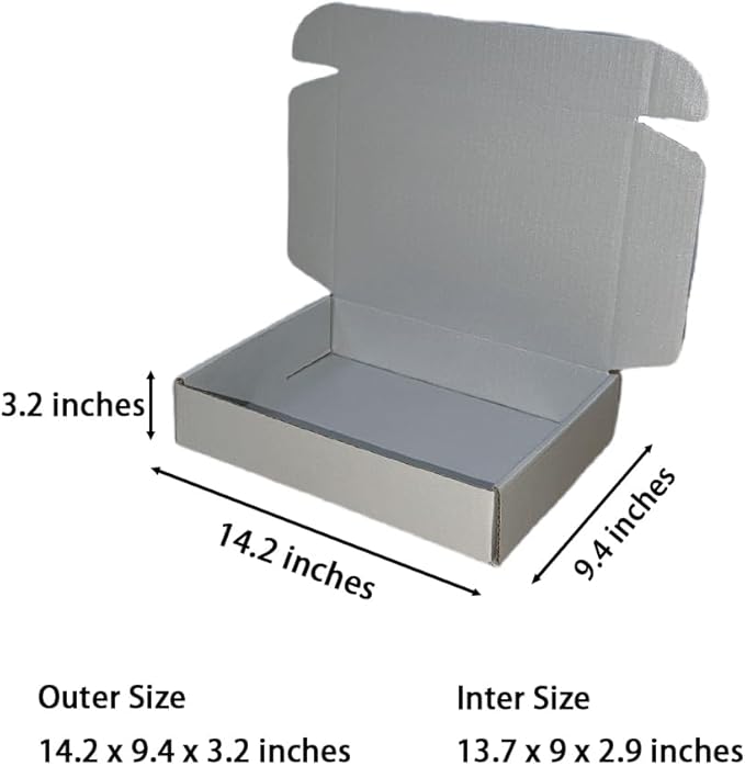 20 Pcs 14.2 x 9.4 x 3.2 inches Shipping Boxes - Image 2