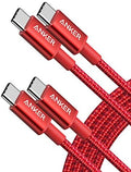Anker USB C to USB C Cable, 60W Fast Charging Cable (2-Pack, 6 ft, Red) by Anker