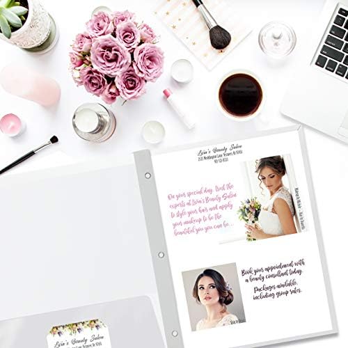 Better Office Products 2 Pocket Glossy White Paper Folders with Prongs, 25 Pack, Letter Size, High Gloss White Paper Portfolios with 3 Metal Prong Fasteners, Box of 25 - Image 2