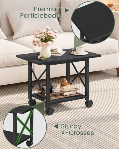 CHOEZON Printer Stand, 2-Tier Heavy Duty Printer Cart with Shelf - Image 2