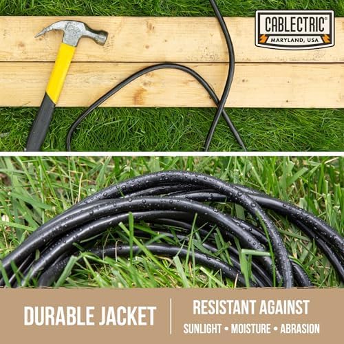 25 Ft Black Oil Resistant Extension Cord - Image 4