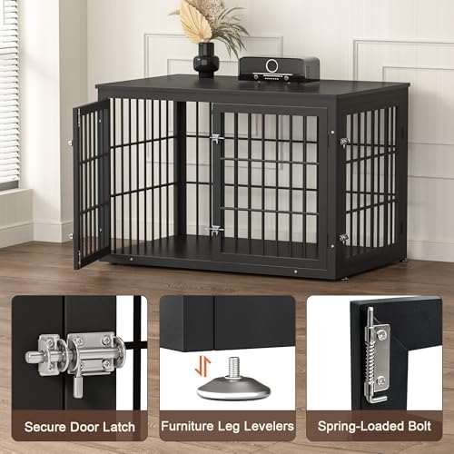 rehomerance 46" Heavy Duty Dog Crate Furniture for Large Dogs - Image 3