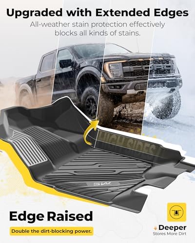 3W Floor Mats (with Metal Pedals) for Ford F-150 2015-2026 & F150 Lightning 2022-2025 SuperCrew - Image 5
