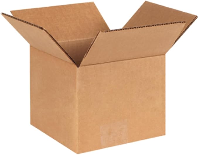 Secure Seal - 8x8x7 Pack of 25 Corrugated Cardboard Packing Shipping Mailing by Secure+Seal
