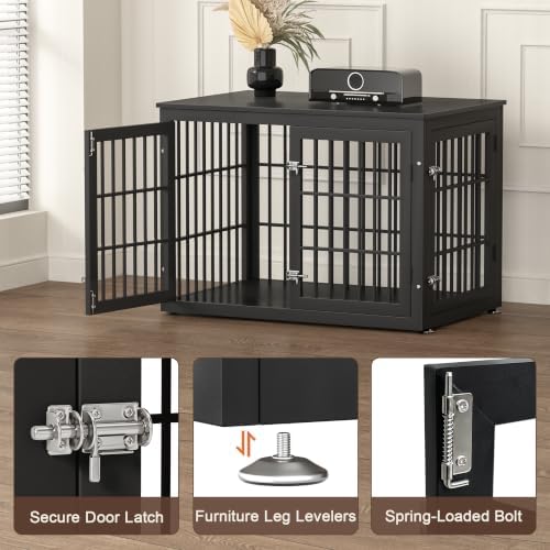 rehomerance 38" Heavy Duty Dog Crate Furniture for Large and Medium Dogs - Image 4