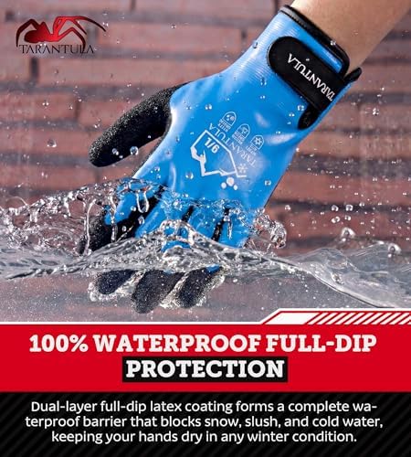 Tarantula 100% Waterproof Winter Work Gloves for Men & Women, Thermal Insulated Freezer Gloves for Cold Weather - Image 4