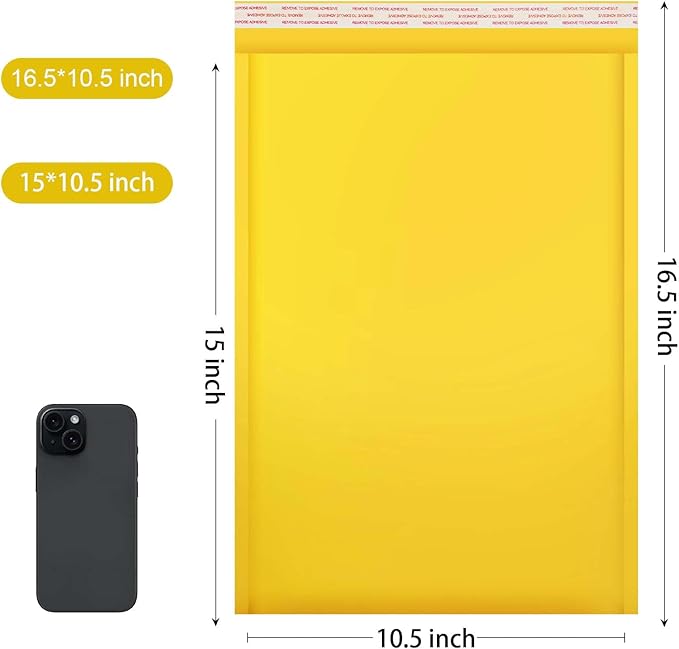 packbabol Kraft bubble mailers 10.5x15 Inch 50 Pack, Self-Sealing Paper - Image 2