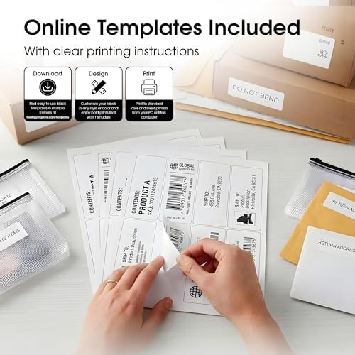 2" X 5" Matte White Printable Shipping Labels (500 Sheets, 4000 Stickers) - Image 3