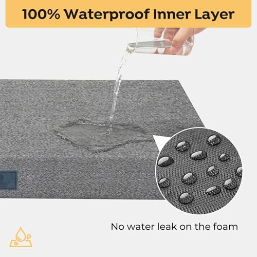 Veehoo Chew Proof Dog Bed for Crate, Indestructible Dog Crate Bed Small - Image 7