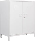 Metal Storage Cabinet with Lock, Locking Cabinets Office Storage Caninet with 2 by AFAIF
