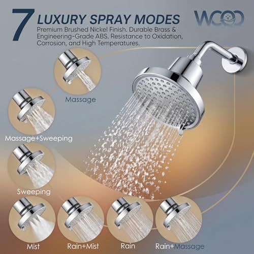 Filtered Shower head for Healthier Hair & Skin – Removes Chlorine & Heavy Metals,High Pressure 7 Mode Settings Shower Head with Filter for Hard Water (Chrome) - Image 3