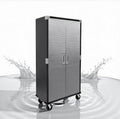 Heavy-Duty Commercial Storage Cabinet (Satin Graphite Black, 36" W x 18" D x 72" H) by Unknown