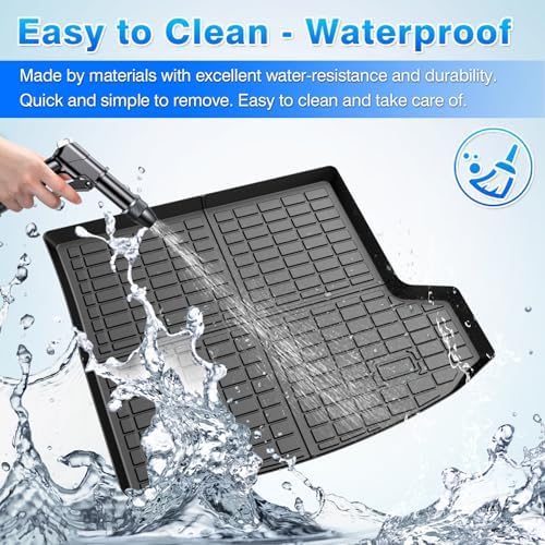RDX Cargo mat - Trunk Mat for Acura RDX 2019-2025, All Weather Trunk Mat & Backrest Mat for RDX Accessories, Heavy Duty Rubber Mats, Car Accessories - Image 3