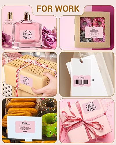 Phomemo Pink Thermal Labels for Shipping Label Printer 3"x 2"/ 500 PCS - Image 6