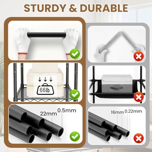Clothes Rack With Cover, Heavy Duty Clothing Rack for Hanging Clothes - Image 4