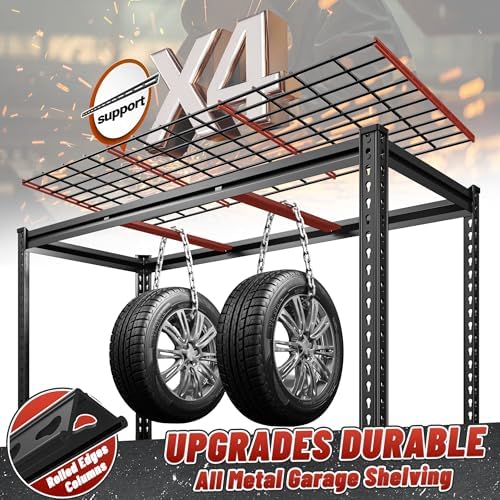 REIBII 6 Tier Heavy Duty Storage Shelving for Garage Basement Warehouse - Image 5