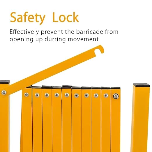 GYMTIME Expandable Metal Barricade Gate, Portable Safety Barrier - Image 5