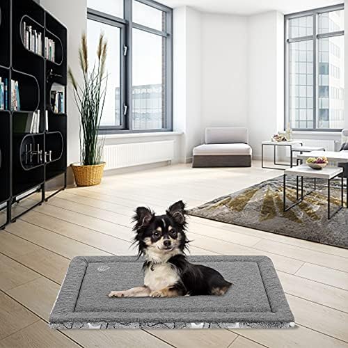EMPSIGN Dog Crate Pad for 24"x18" Dog Crate, Star Pattern/Grey - Image 5