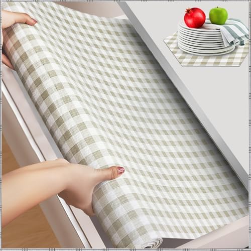 Beautysaid Shelf and Drawer Liner for Kitchen Cabinet Non Adhesive Non Slip by Beautysaid