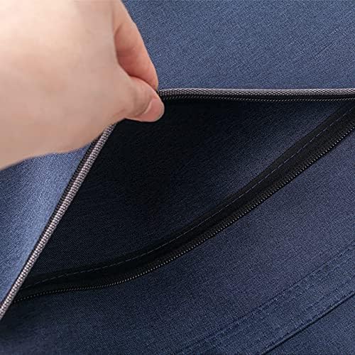 Oxford Zippered Document Bag with Handle File Tote Bag Pouch for Carrying Paper Files Books Filing Folder 1 Pack (Blue) - Image 6
