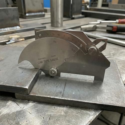 Stainless Steel Bridge Cam Weld Gauge Set, Metric & Inch Fillet Weld Gauge, Welding Inspection Ulnar for Undercut Depth Pitting Throat Size Angle - Image 3