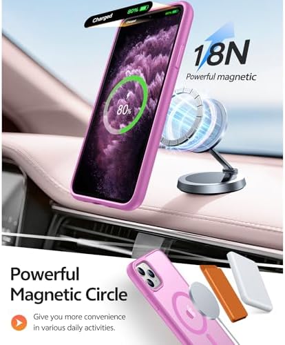 FNTCASE for iPhone 11 Pro Case, Fit for Magsafe, Translucent Matte Back - Image 3