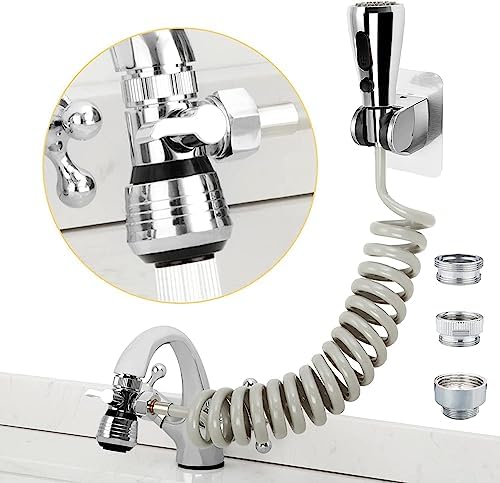 CECEFIN Kitchen Sink Sprayer Hose Attachment for Faucet, 79" Recoil Hose by CECEFIN