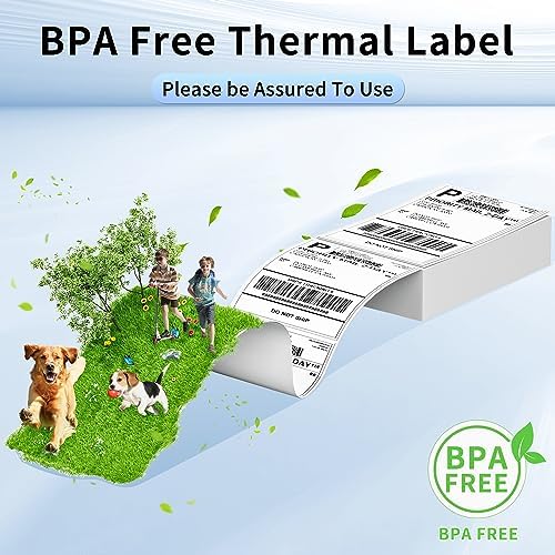 Phomemo Genuine 4X6 FanFold Thermal Shipping Label 100 Labels per Stack - Image 3
