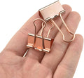 HAHIYO Binder Clips Paper Clamps Spring Steel Sturdy 0.98 inch Width 0.31 Inch by HAHIYO