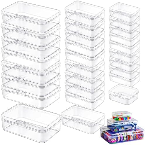 LJY 28 Plastic Boxes, 3 Sizes for Beads by LJY