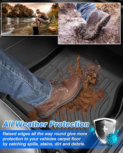 Cartist Floor Mats and Cargo Liner Fit for Chevy Trax (LS, ACTIV, LT, 1RS, 2RS) 2024-2026 & Buick Envista 2024-2026 All Weather Floor Mat for 2024 2025 2026 Envista & Trax Heavy Duty Carpet Protection - Image 3
