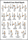 AccuformNMC "Standard Crane Hand Signals" Safety Sign, Adhesive Dura-Vinyl by Accuform