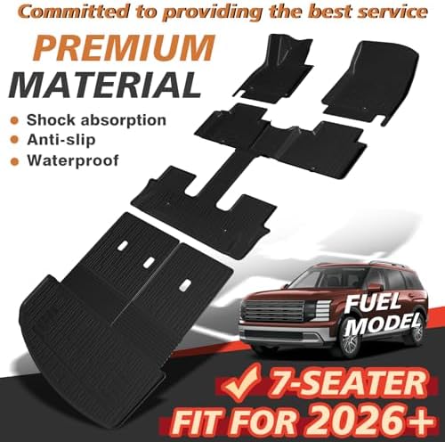 TripleAliners Floor Mats & Trunk & Backrest Mat for 2026 Hyundai Palisade - Image 3