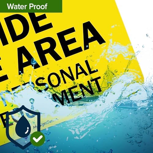 Caution Pesticide Storage Area Use Proper Personal Protective Equipment Sign, 10x7 Inches, 55 mil thick HDPS (high density polystyrene), Made in USA by My Sign Center - Image 7