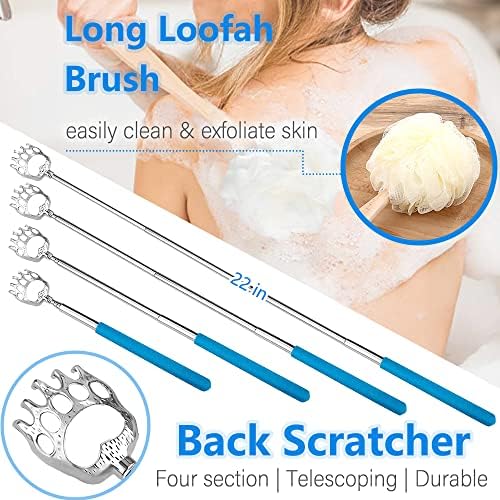 7PC Hip Kit For Seniors Total Hip Replacement Prime, Hip Replacement Kit After Surgery, Hip Replacement Recovery Kit With Grabber,Sock Aid,Leg Lifter,Dressing Stick,Shoehorn,Back Scratcher,Bath Loofah - Image 7