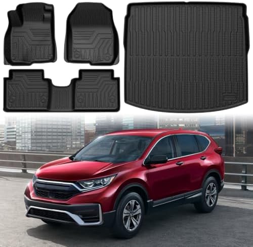 Floor Mat & Cargo Liner for Honda CR-V CRV 2017-2022 (NOT for Hybrid) by Mixsuper