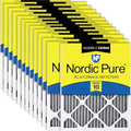 Nordic Pure 18x20x1 Pleated MERV 10 Plus Carbon Air Filters 24 Pack by NordicPure