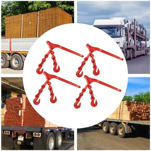 5/16" - 3/8" Lever Load Chain Binder, Heavy Duty Lever Style Snap Binders, 9200 Lbs Working Load Limit, Lever Chain Binders for Flatbed Truck Trailer - Image 3