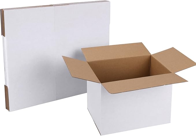 6 Pack Shipping Boxes 8x6x6 Inches, Small Business by SPEPLA